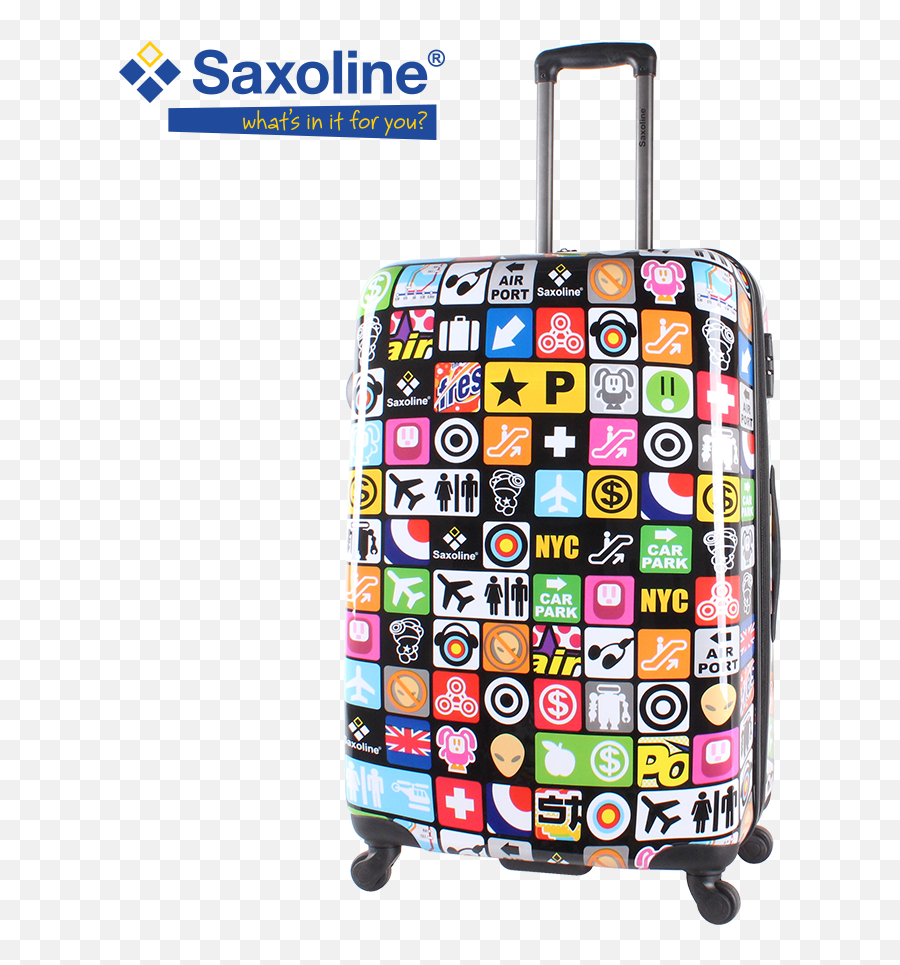 National - Saxoline Trolley Emoji,Emoji Backpack With Wheels