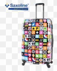 National - Saxoline Trolley Emoji,Emoji Backpack With Wheels