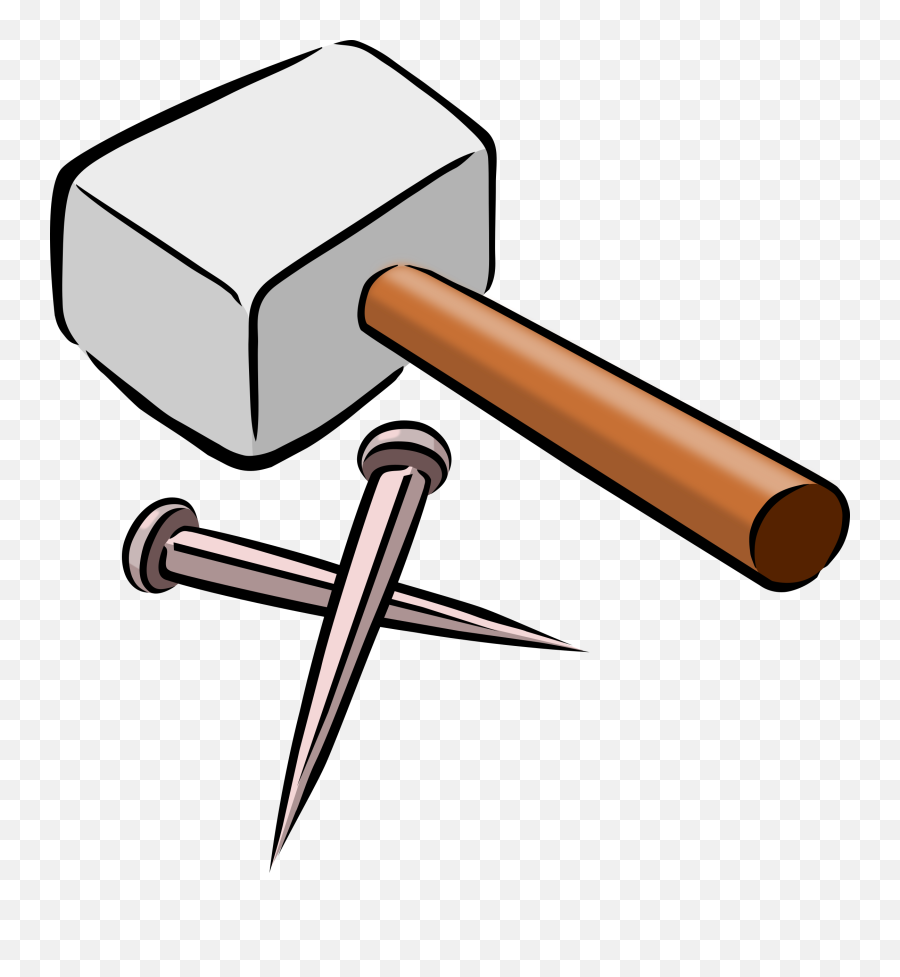 Snarkhunter Hammer And Nails Clip Art - Hammer And Nails Clipart Emoji,Judge Hammer Emoji