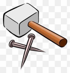 Snarkhunter Hammer And Nails Clip Art - Hammer And Nails Clipart Emoji,Judge Hammer Emoji