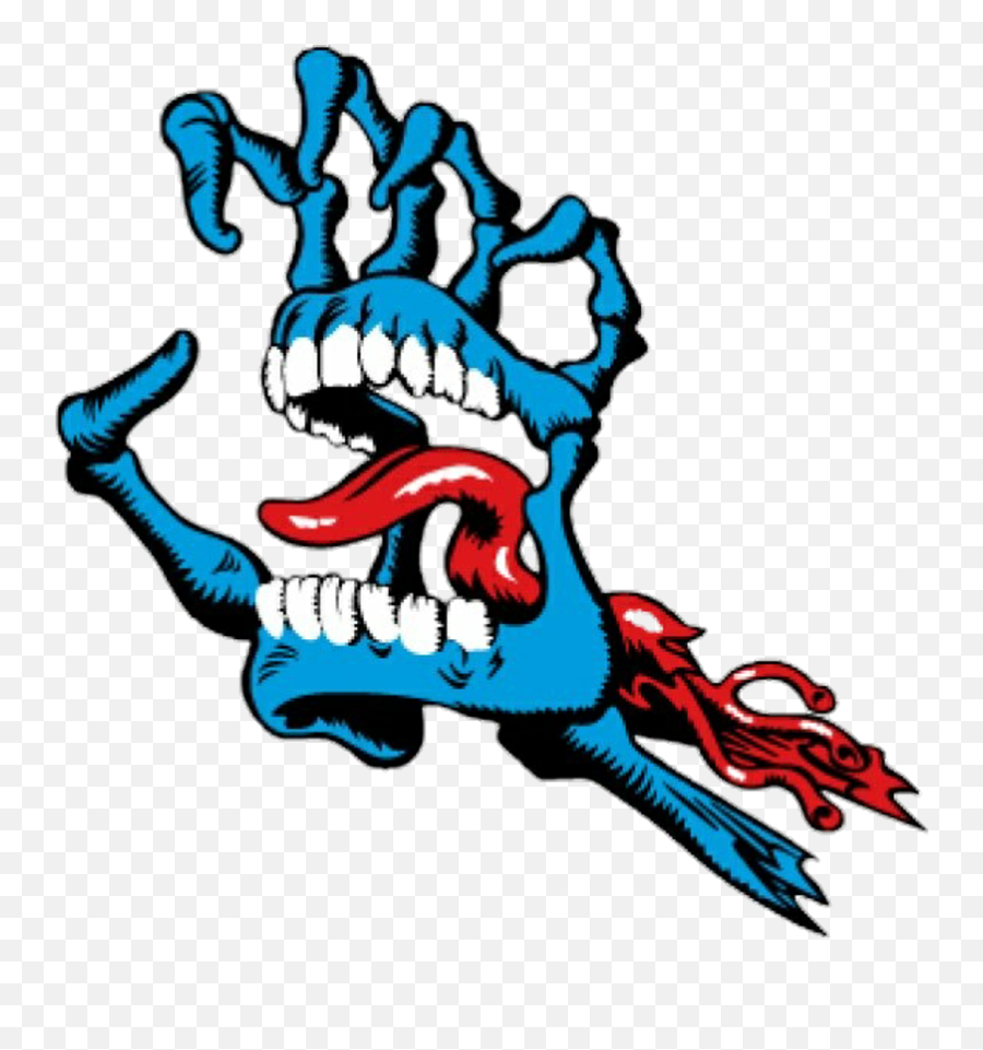 Horror Sticker - Screaming Hand Logo Emoji,Shocker Hand Emoji
