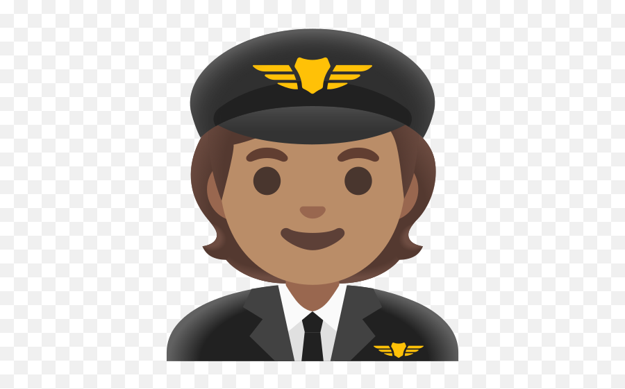 Medium Skin Tone Emoji - Woman Pilot Clipart,Beret Emoji