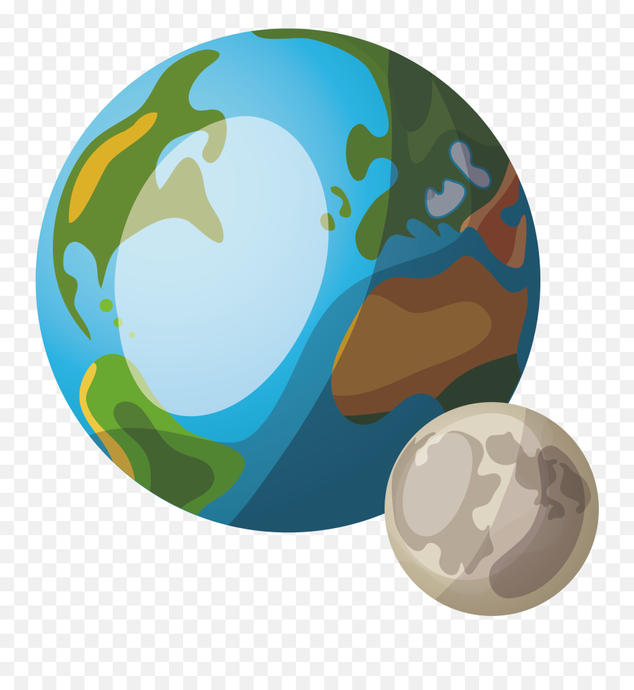 Earth Cartoon Planet - Two Planets Png Download 22962399 Emoji,Cartoon Earth Emoticon