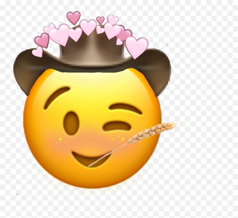 Cowboy - Winky Face Sticker By Miaaaacom Happy Emoji,Winky Face Emoticon