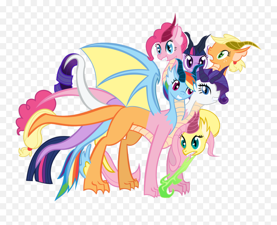 Hydra Mane 6 Png Image With No - Hydra My Little Pony Emoji,Hydra Emoji