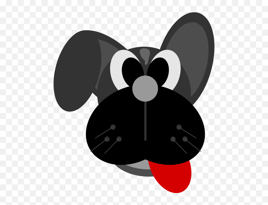 Dog Head Tongue Out Clipart Free Svg File - Svgheartcom Dot Emoji,Dog Food Emoji