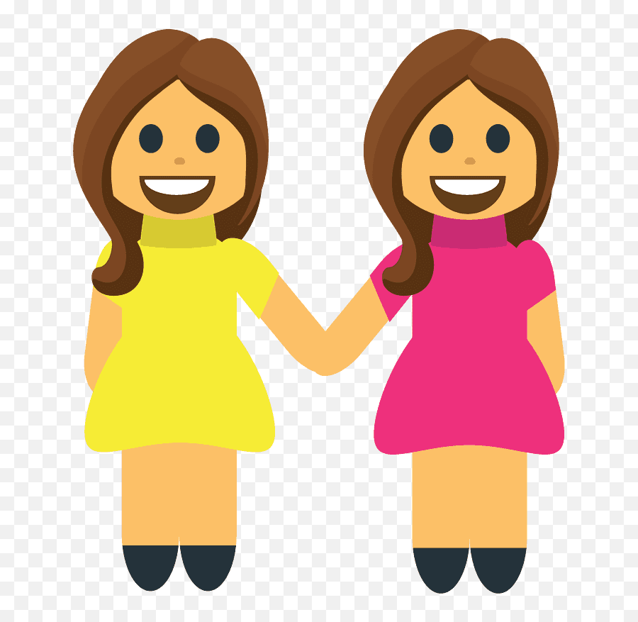 Women Holding Hands Emoji Clipart - Clipart,Holding Hands Emoji