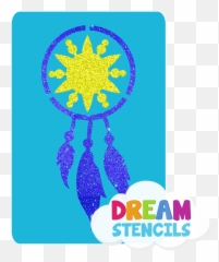 Dream Catcher Stencil - Stencil Emoji,Dreamcatcher Symbol Emoji