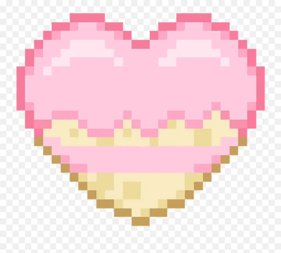 Download Hd Heart Pixel Sweets Candy - Tampa Bay Lightning Pixel Art Emoji,Kawaii Face Emoji