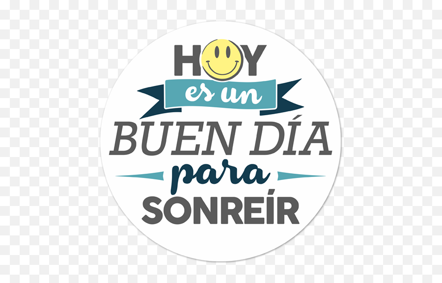 Sticker Hoy Es Un Buen Día Para Sonreír - Happy Emoji,Emoticons Para Moto X