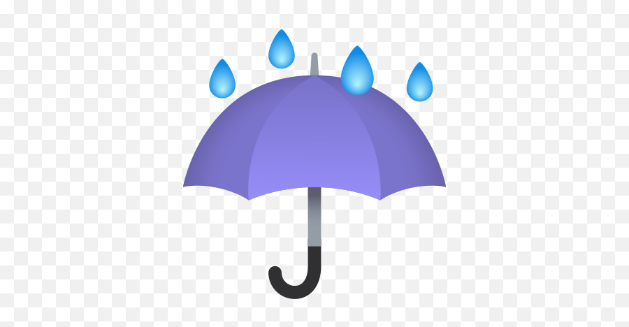 Umbrella With Rain Drops Icon - Girly Emoji,Umbrella Emoji 3d