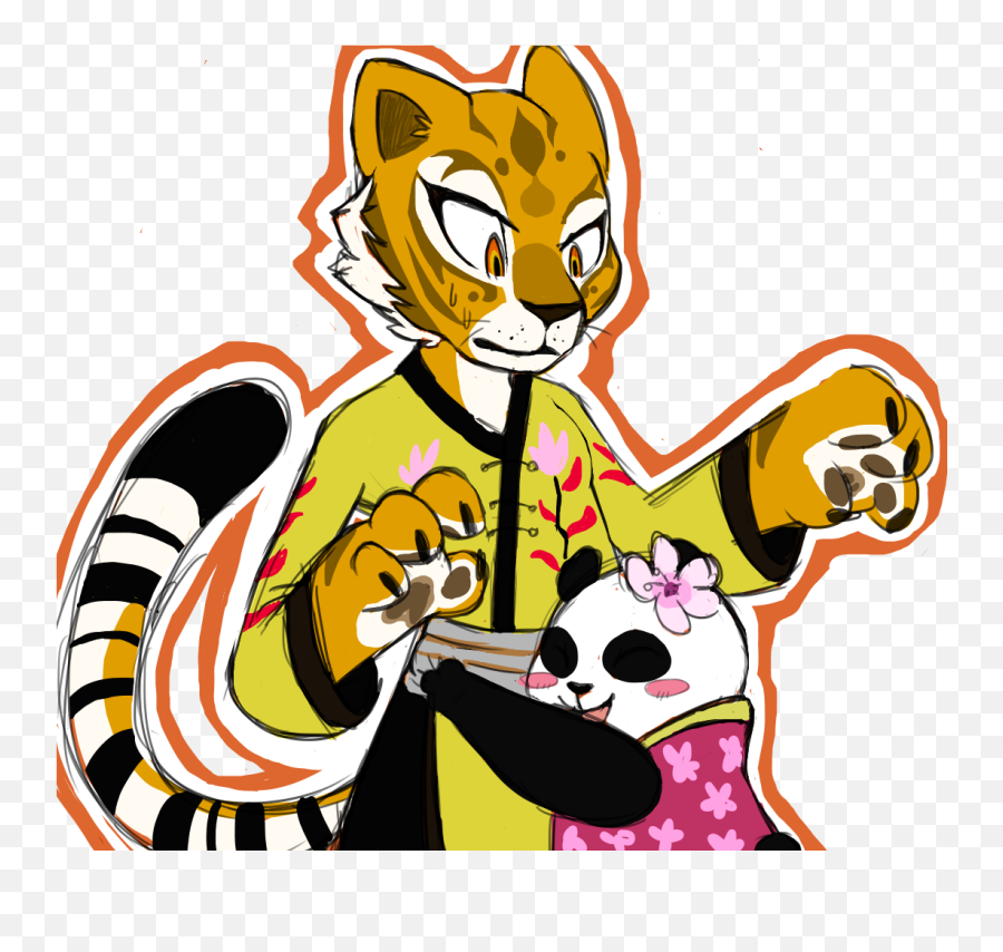 Kung Fu Panda Anthro Tigress - Fanart Kfp Tigress Emoji,Kung Fu Emoji