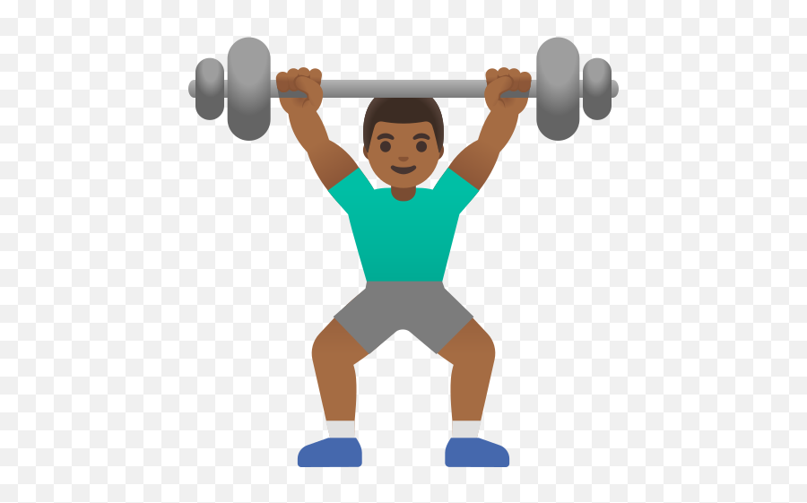 Medium - Black Man Lifting Weights Emoji,Weight Lifter Emojis