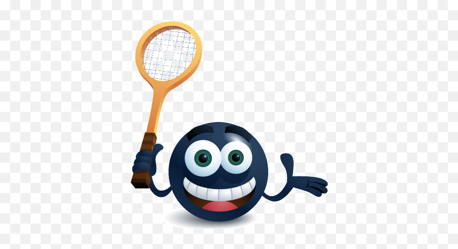 Squash Courts - Smiley Squash Emoji,Racquetball Emoticon