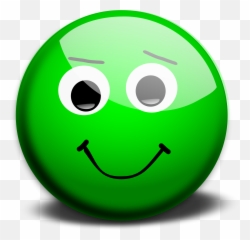 Question Mark Face Clip Art - Green Smiley Face Emoji,Tanda Emoticon