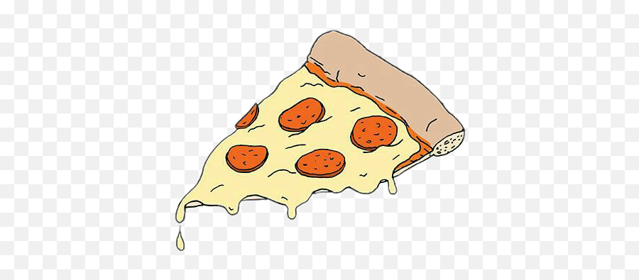 Pizza Cartoon Pizzaslice Sticker By Maiabreann97 - Temporary Tattoo Emoji,Pizza Slice Emoji