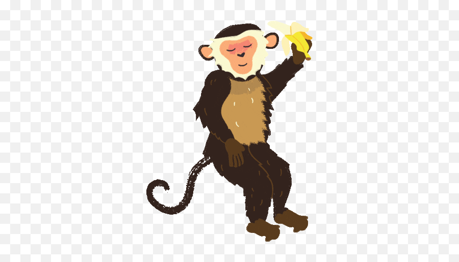 What Animals Eat - Sms Baamboozle Monkeys Eating Bananas Gif Emoji,Eat Cat Emojis