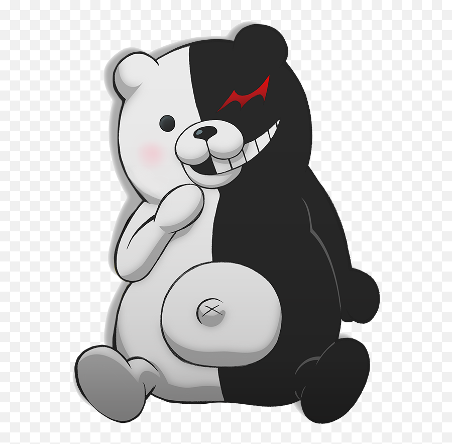 Monokuma Emoji,Japanese Emoticon Monokuma