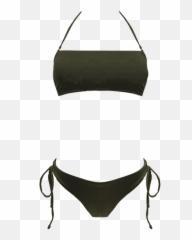 Miss Intuitive Bikini Khaki Green - For Adult Emoji,Bikinis Emojis Black