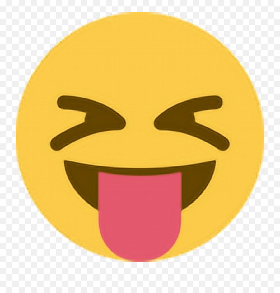 Happy Excited Tongueout Tongue Sticker - Emoji Eyes Closed Tongue Out,Excited Emoji Text
