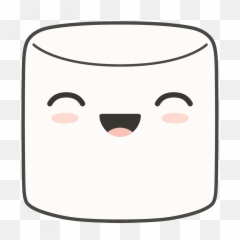 Super Happy Marshmallow Clipart - Full Size Clipart Dot Emoji,Super Happy Face Emoji