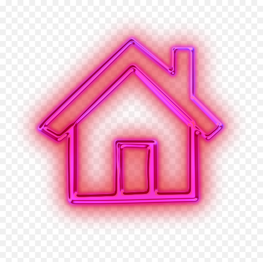 Pink House Png Transparent - Home Icon Aesthetic Neon Pink Emoji,Emoji House Bride