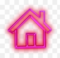 Pink House Png Transparent - Home Icon Aesthetic Neon Pink Emoji,Emoji House Bride