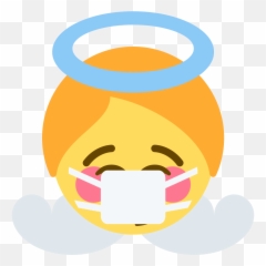 Emoji Face Mashup Bot On Twitter Baby Angel Kissing - Happy,Kissy Face Emoji