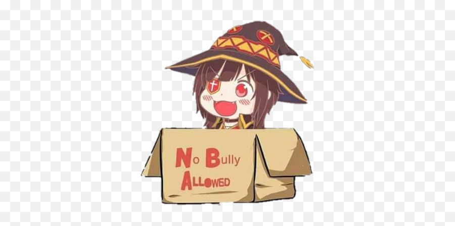 Megumin No Bully Allowed - Megumin Emoji Discord,Witch Hat Emoji