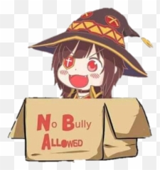 Megumin No Bully Allowed - Megumin Emoji Discord,Witch Hat Emoji
