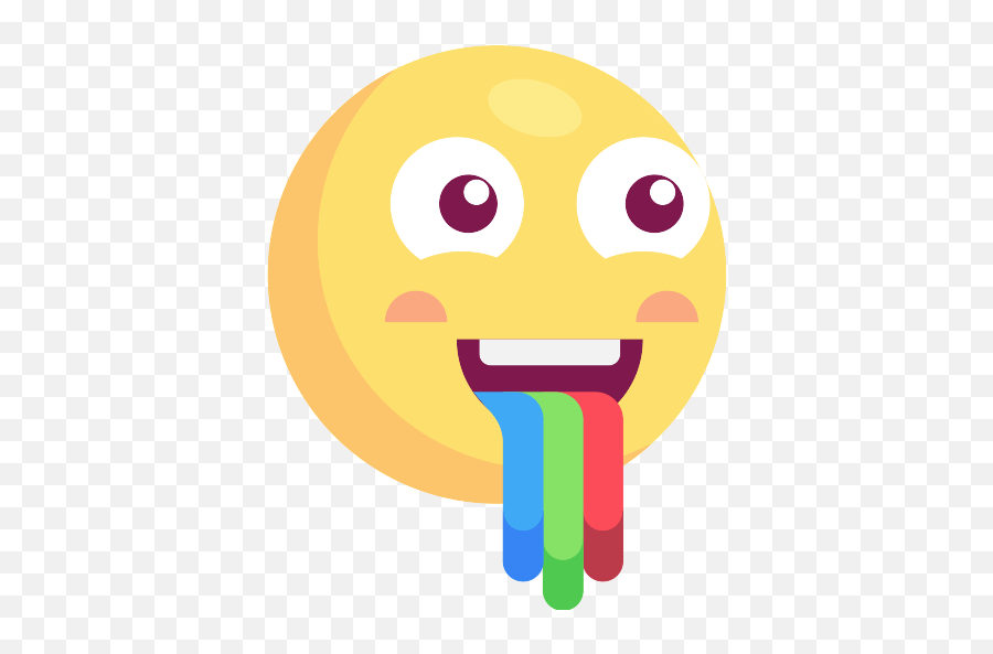 Vomiting Emoji Vector Svg Icon - Png Repo Free Png Icons Rainbow Vomit Emoji,Puking Emoji