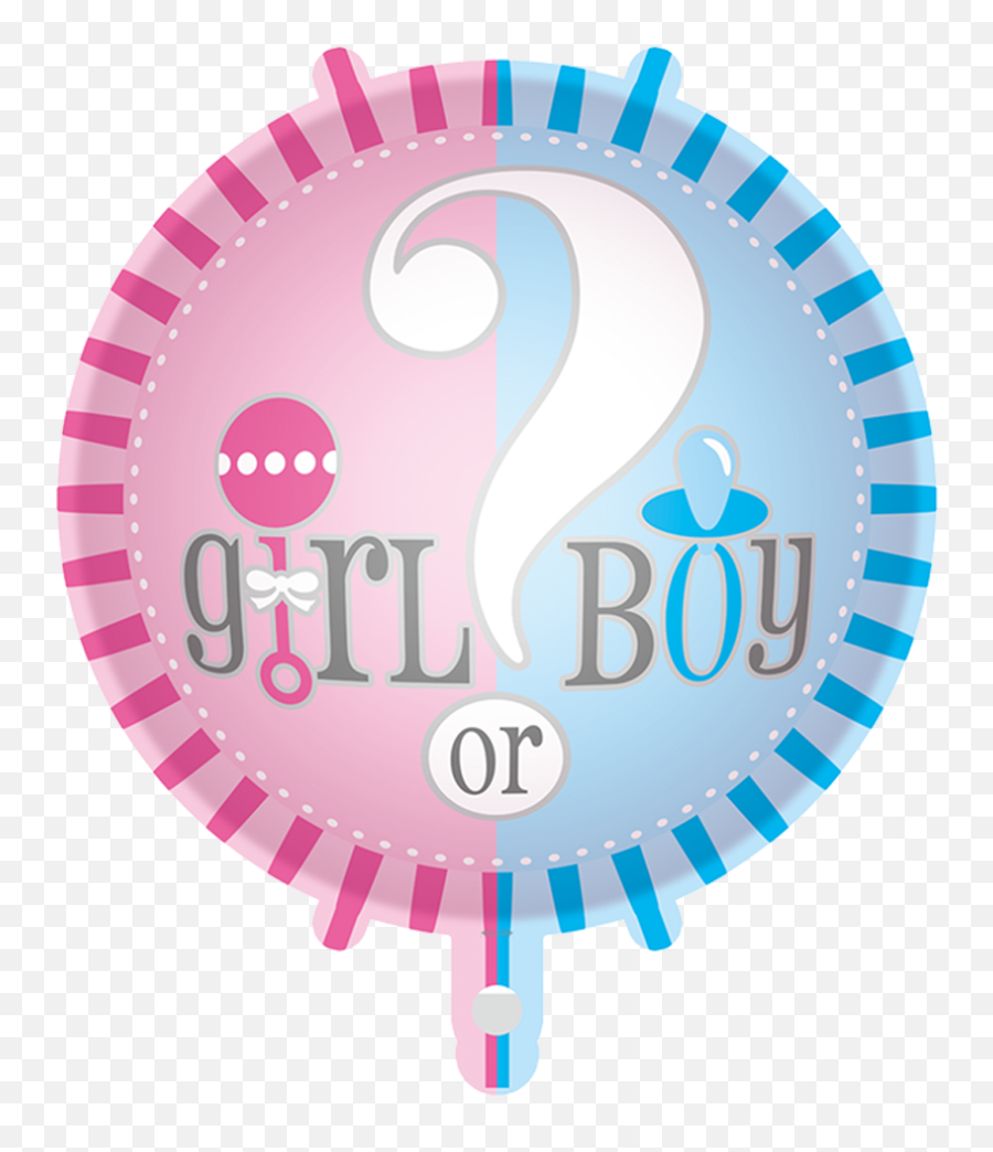 Gender Reveal Foil Balloon - Hair Clips Walmart Emoji,Emoji Balloons For Sale