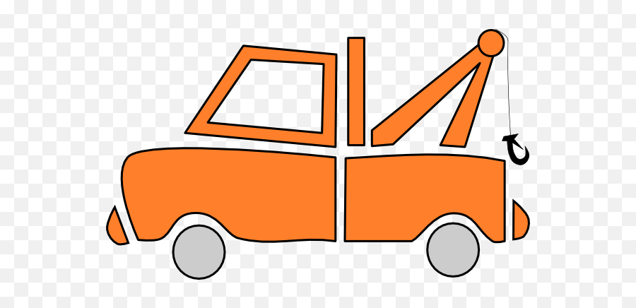 Orange Tow Truck Clip Art At Vector Clip Art - Clipartix Tow Truck Free Cartoon Emoji,Tow Truck Emoji