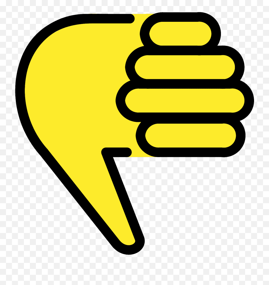 Thumbs Down Sign - Simbolo Dedo Abajo Emoji,Down Emoji