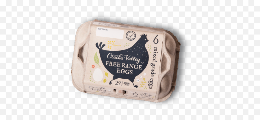Otaika Valley Free Range Size 6 Mixed Grade Eggs Carton - Egg Carton Label Emoji,Emotion In Chickens