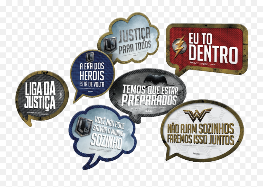 Kit Placas Liga Da Justiça 09 Unidades - Jf Lembranças Language Emoji,Carinhas Emoticons Plaquinhas