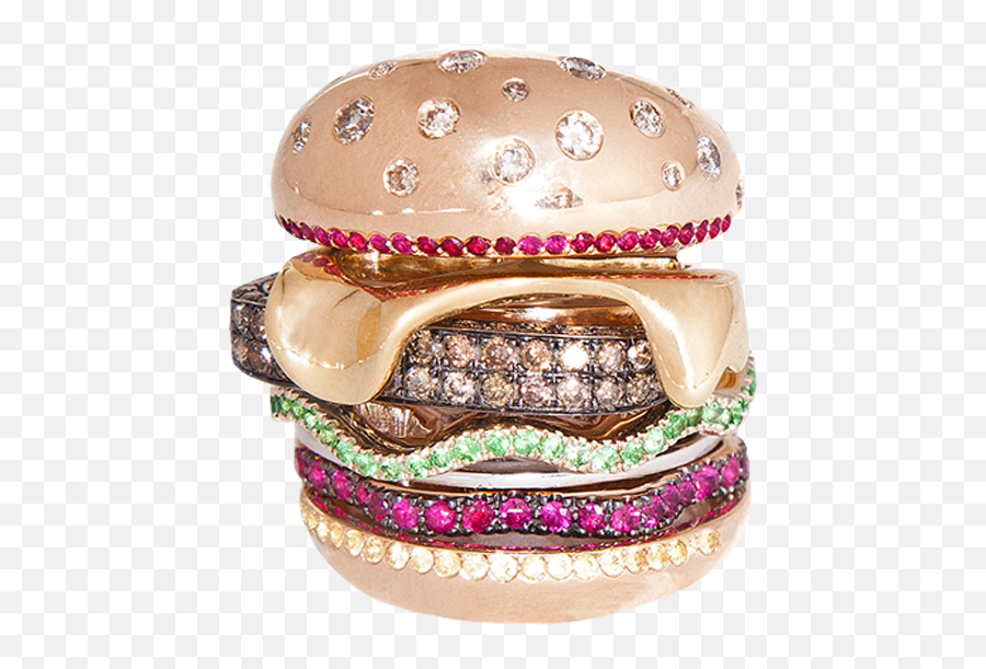 Press Nadine Ghosn Fine Jewelry U2013 Nadineghosn - Nadine Ghosn Hamburger Ring Emoji,Cheeseburger Emojis