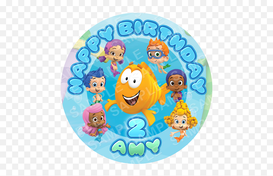 Bubble Guppies Edible Cake Topper Archives - Edible Cake Bubble Guppies Emoji,Facebook Cake Emoticon