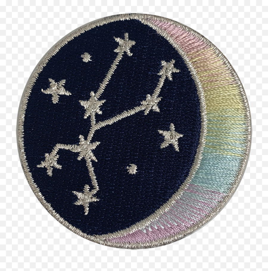 Zodiac Sign Constellation Embroidery - Sparkly Emoji,Embroidered Patch Emojis