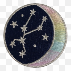 Zodiac Sign Constellation Embroidery - Sparkly Emoji,Embroidered Patch Emojis