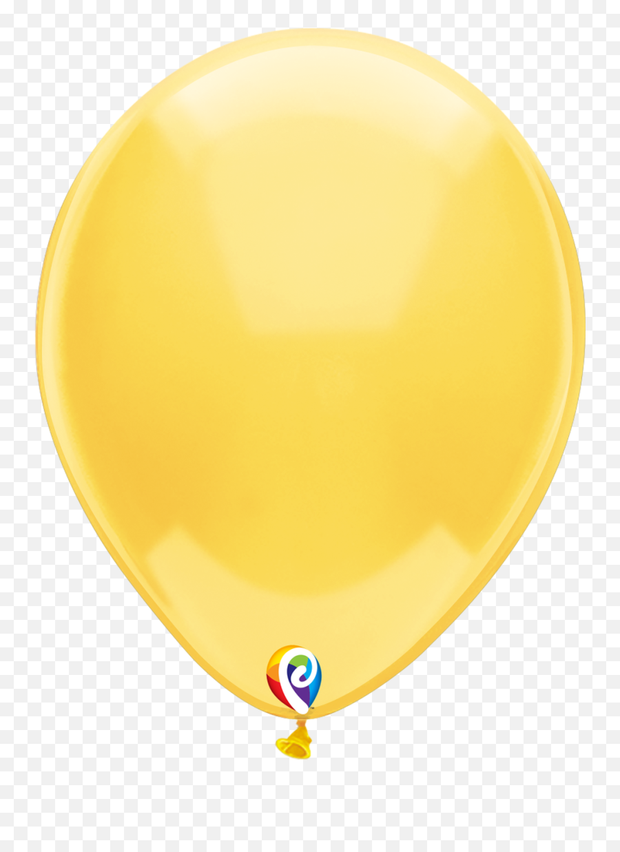 Funsational Crystal Yellow - Yellow Latex Balloon Png Emoji,Banderin Fiesta Emojis