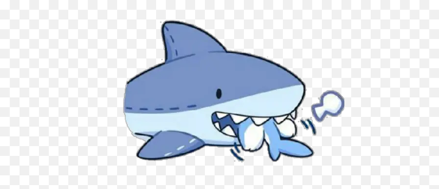 Little Shark Stickers For Whatsapp - Great White Shark Emoji,Shark Emoji Android