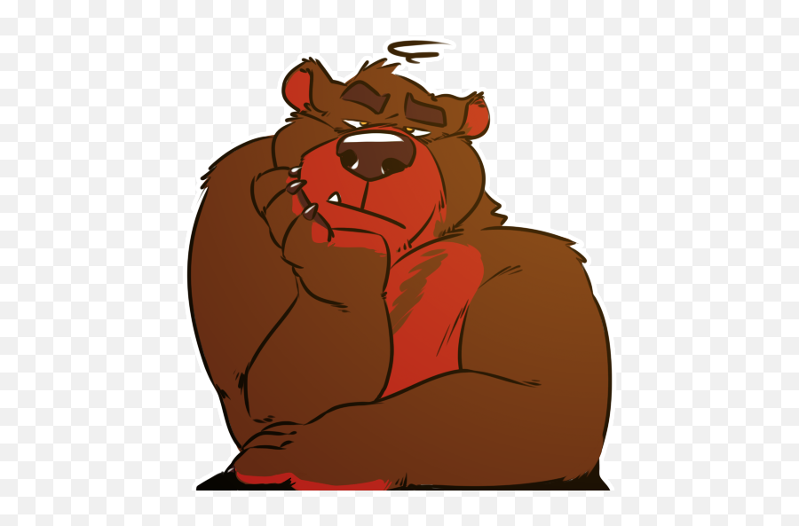 Zeke On Twitter Sticker Pack For Telegram D Emoji,Bear+hot Emoji