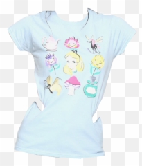 Disney Alice Aliceinwonderland Sticker - Short Sleeve Emoji,Disney Emoji Shirt