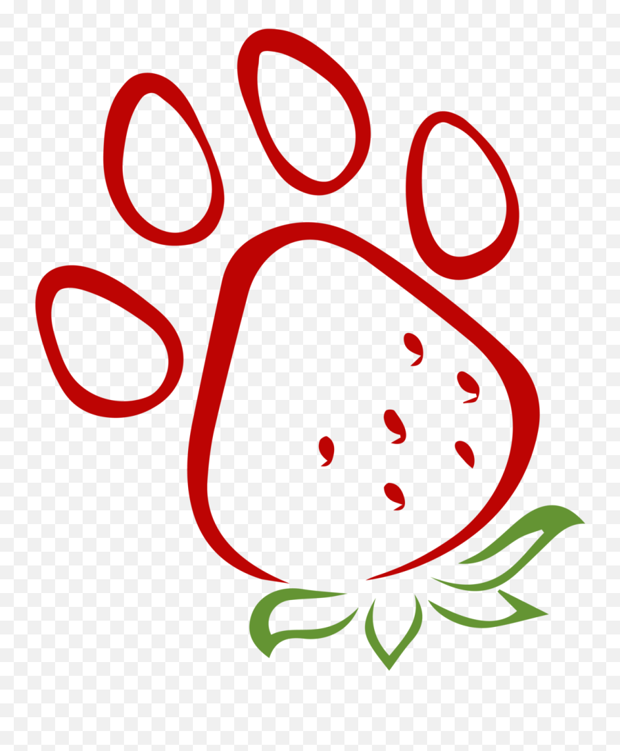 Paw - Berries Bandanas Emoji,Paw Print Emoji