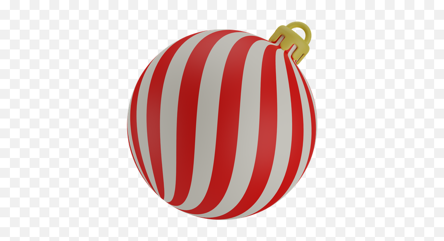 Christmas Ball With Spiral 3d Illustrations Designs Images Emoji,