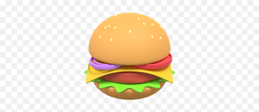 Premium Hamburger 3d Illustration Download In Png Obj Or Emoji,What Does A Man Running And A Burger Mean In Emoji