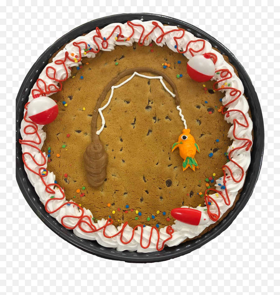 Jumbo Chocolate Chip Cookie Cake - Brio Blu Emoji,Chocolate Chip Emoji