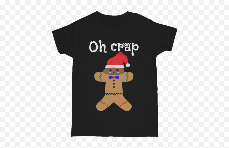 Funny Ginger Breadman Design - Kids Shirts For Making A Difference Emoji,Black Santa Emoji