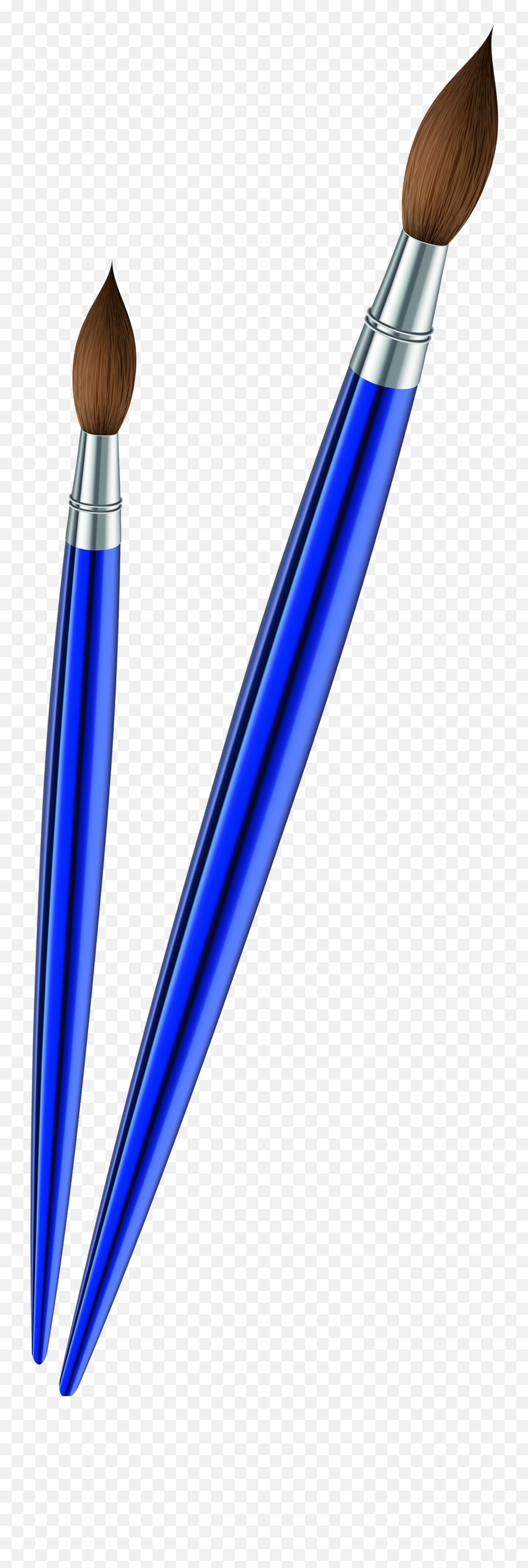 Paintbrush Clipart Blue Paintbrush - Makeup Brushes Emoji,Paint Emoji Png
